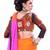MULTICOLOR embroidered GEORGETTE saree with blouse