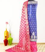 Women's Festive Wear Banarasi Silk Dress Material With Banarasi Dupatta
