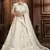 White zari embroidered net Semi Stitched bridal lehenga