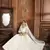 White zari embroidered net Semi Stitched bridal lehenga