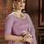 Purple embroidered net Semi Stitched bridal lehenga