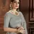 Grey embroidered net Semi Stitched bridal lehenga