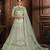 Light-green embroidered net Semi Stitched Lehenga