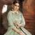 Light-green embroidered net Semi Stitched Lehenga