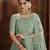Light-green embroidered net Semi Stitched bridal lehenga