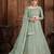 Light-green embroidered net semi stitched lehenga