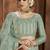 Light-green embroidered net semi stitched lehenga