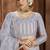 Grey embroidered net Semi Stitched Lehenga