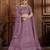 Purple embroidered net Semi Stitched Bridal Lehenga