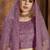 Purple embroidered net Semi Stitched Bridal Lehenga