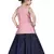 Kids Pink Top And Blue Lehenga Choli Set For Girls