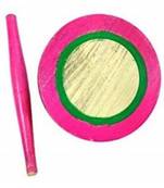 Kids Baby Miniature Handmade Wooden Chakla Belan Set ( Colorful) with Rolling Pin and Board for Kids
