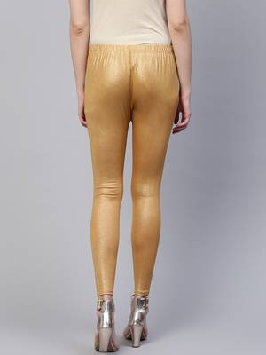 Pinksky Gold plain cotton leggings 2