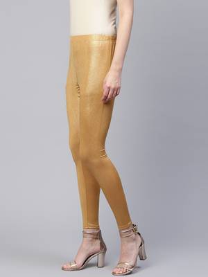 Pinksky Gold plain cotton leggings 3
