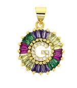 Multicolor crystal pendants