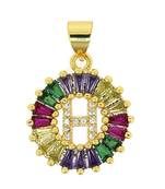 Multicolor crystal pendants