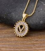 Gold crystal pendants