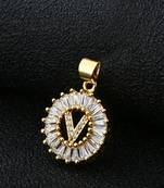 Gold crystal pendants