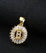 Gold crystal pendants