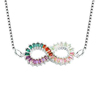 Silver cubic zirconia pendants 2