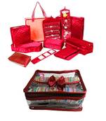 Atorakushon Bangle box & Marriage Set Saree Blouse Cover Dulhan set Storage Organizer Jewellery  Make Up Kit set of 2