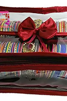 Atorakushon Bangle box & Marriage Set Saree Blouse Cover Dulhan set Storage Organizer Jewellery  Make Up Kit set of 2