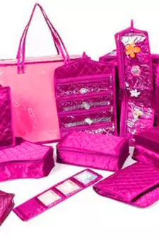 Atorakushon Bangle box & Marriage Set Saree Blouse Cover Dulhan set Storage Organizer Jewellery  Make Up Kit set of 2