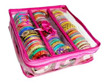 Atorakushon Bangle box & Marriage Set Saree Blouse Cover Dulhan set Storage Organizer Jewellery  Make Up Kit set of 2 3