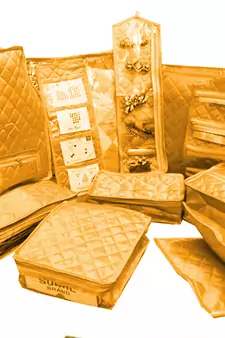 Atorakushon Bangle box & Marriage Set Saree Blouse Cover Dulhan set Storage Organizer Jewellery  Make Up Kit set of 2