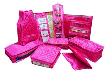 Atorakushon Bangle box & Marriage Set Saree Blouse Cover Dulhan set Storage Organizer Jewellery  Make Up Kit 1pcs 2