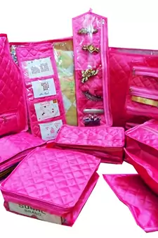 Atorakushon Bangle box & Marriage Set Saree Blouse Cover Dulhan set Storage Organizer Jewellery  Make Up Kit 1pcs