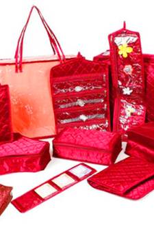Atorakushon Bangle box & Marriage Set Saree Blouse Cover Dulhan set Storage Organizer Jewellery  Make Up Kit 1pcs