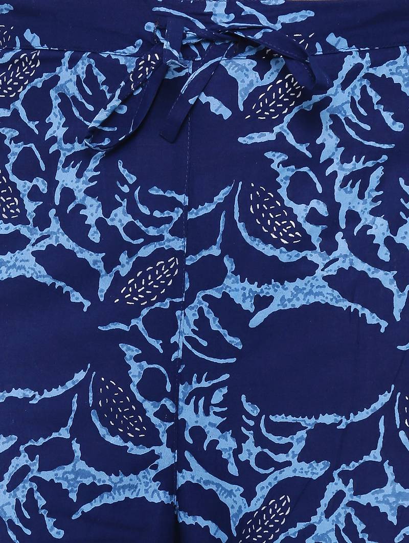 Women's Multicolor Rayon Slub Embroidered Straight Kurta, Sharara and Dupatta Set