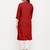 Women's  Maroon Rayon Embroidered Straight Kurta