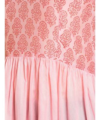 Pink Hand Block Print Kurta Set 5