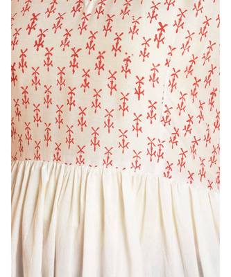 White Hand Block Print Kurta Set 5