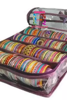 Atorakushon Bangle box & Marriage Set Saree Blouse Cover Dulhan set Storage Organizer Jewellery  Make Up Kit set of 2