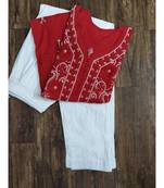 Handmade Lucknowi Chikan Cotton Kurti