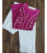 Handmade Lucknowi Chikan Cotton Kurti