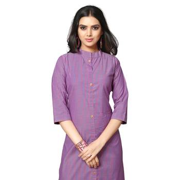 Pink printed cotton kurtas-and-kurtis 5