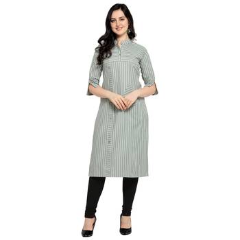 Multicolor printed cotton kurtas-and-kurtis 1