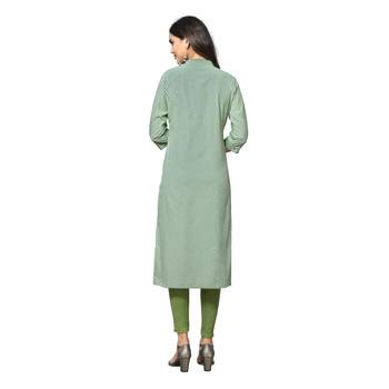 Green printed cotton kurtas-and-kurtis 4