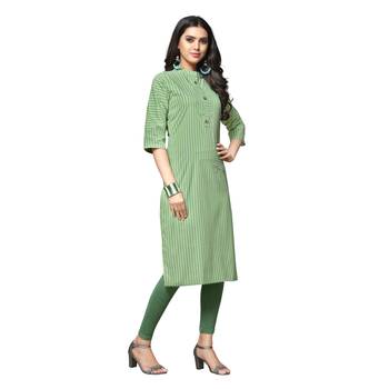 Green printed cotton kurtas-and-kurtis 2