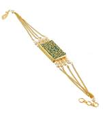 touquoise filigree work cute delicate rakhi bracelet