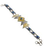 black oxidised smart antique look bracelet