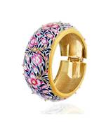 beautiful handpainted designer flower design openable bangle