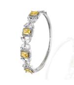yellow topaz diamond classy look diamond bracelet