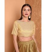 beige brocade blouse