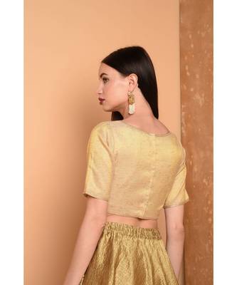 beige brocade blouse 2
