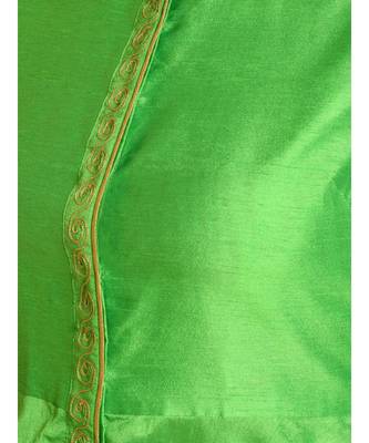 Set of Full Anarkali Silk Kurta with Brocade Pant. 7